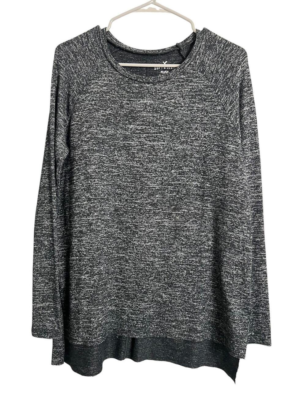 American Eagle Outfitters Pullover Sweater Womens Small Gray Soft & Sexy Plush